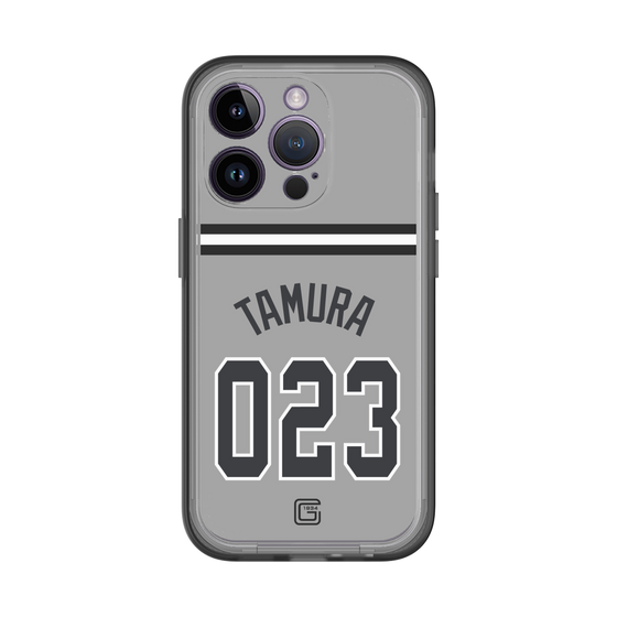 スリムプロテクションプレミアムケース［ 読売ジャイアンツ - #023 TAMURA - ビジター ］