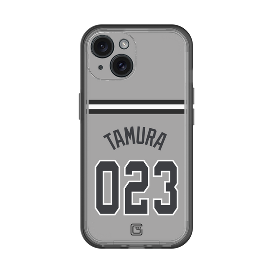 スリムプロテクションプレミアムケース［ 読売ジャイアンツ - #023 TAMURA - ビジター ］