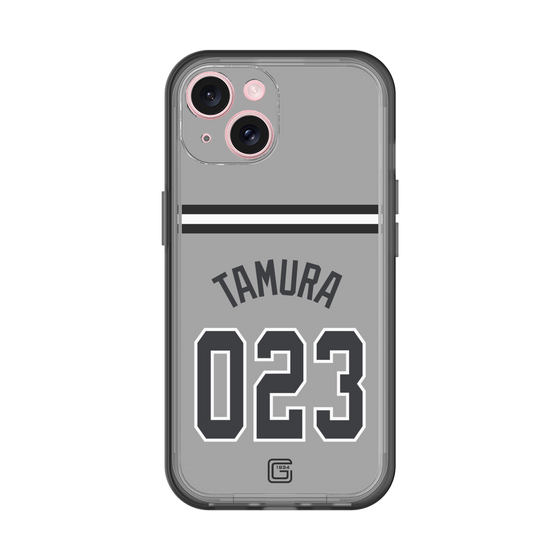 スリムプロテクションプレミアムケース［ 読売ジャイアンツ - #023 TAMURA - ビジター ］