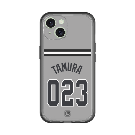 スリムプロテクションプレミアムケース［ 読売ジャイアンツ - #023 TAMURA - ビジター ］