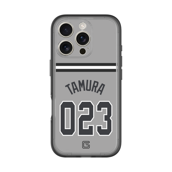 スリムプロテクションプレミアムケース［ 読売ジャイアンツ - #023 TAMURA - ビジター ］