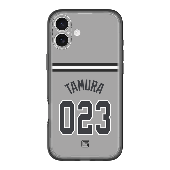 スリムプロテクションプレミアムケース［ 読売ジャイアンツ - #023 TAMURA - ビジター ］