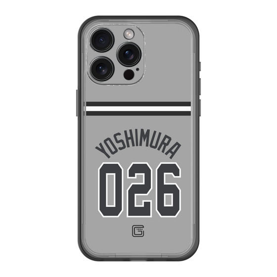 スリムプロテクションプレミアムケース［ 読売ジャイアンツ - #026 YOSHIMURA - ビジター ］