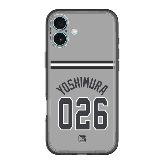 スリムプロテクションプレミアムケース［ 読売ジャイアンツ - #026 YOSHIMURA - ビジター ］