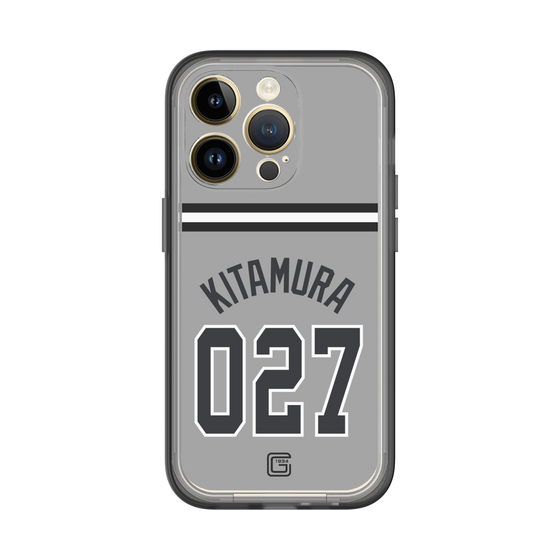 スリムプロテクションプレミアムケース［ 読売ジャイアンツ - #027 KITAMURA - ビジター ］