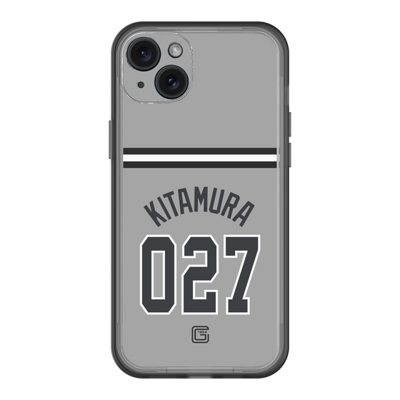 スリムプロテクションプレミアムケース［ 読売ジャイアンツ - #027 KITAMURA - ビジター ］