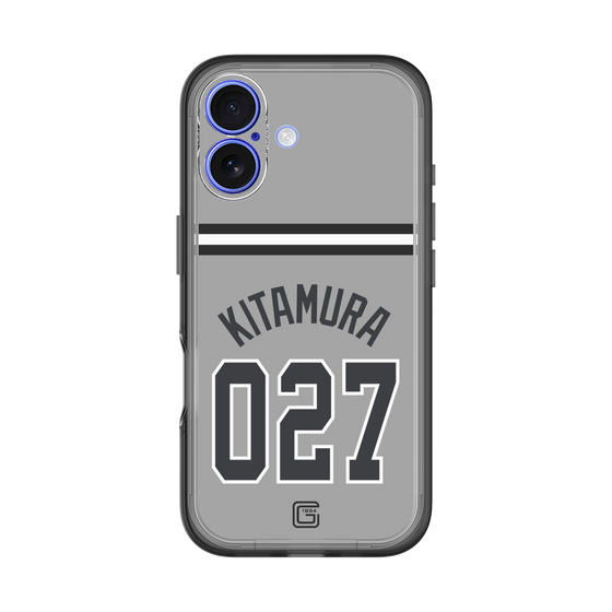 スリムプロテクションプレミアムケース［ 読売ジャイアンツ - #027 KITAMURA - ビジター ］