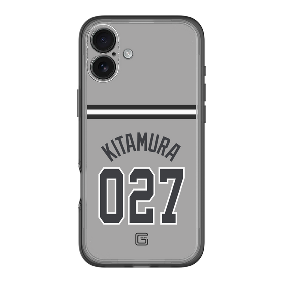 スリムプロテクションプレミアムケース［ 読売ジャイアンツ - #027 KITAMURA - ビジター ］