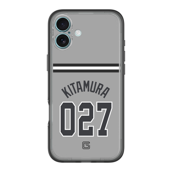 スリムプロテクションプレミアムケース［ 読売ジャイアンツ - #027 KITAMURA - ビジター ］