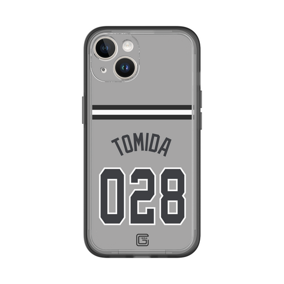 スリムプロテクションプレミアムケース［ 読売ジャイアンツ - #028 TOMIDA - ビジター ］