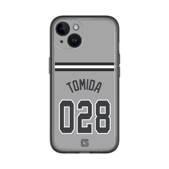 スリムプロテクションプレミアムケース［ 読売ジャイアンツ - #028 TOMIDA - ビジター ］