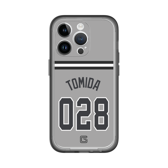 スリムプロテクションプレミアムケース［ 読売ジャイアンツ - #028 TOMIDA - ビジター ］