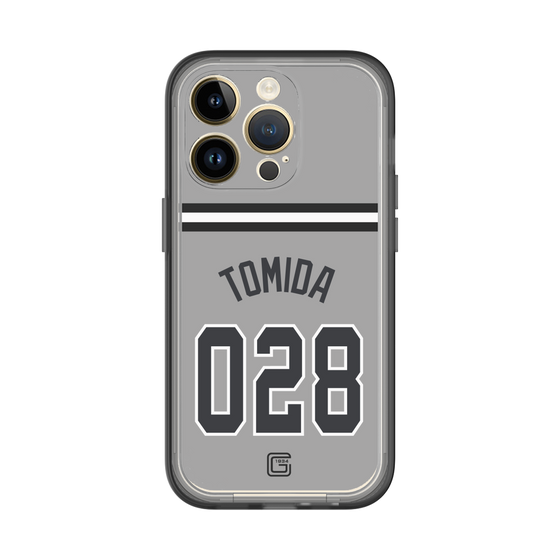 スリムプロテクションプレミアムケース［ 読売ジャイアンツ - #028 TOMIDA - ビジター ］