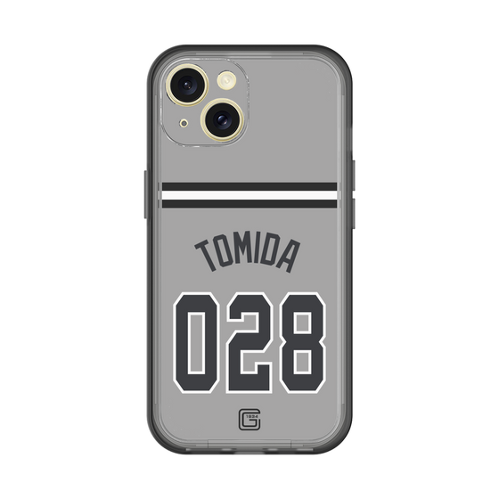 スリムプロテクションプレミアムケース［ 読売ジャイアンツ - #028 TOMIDA - ビジター ］