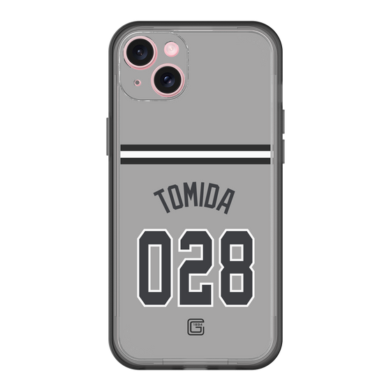 スリムプロテクションプレミアムケース［ 読売ジャイアンツ - #028 TOMIDA - ビジター ］