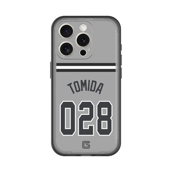 スリムプロテクションプレミアムケース［ 読売ジャイアンツ - #028 TOMIDA - ビジター ］