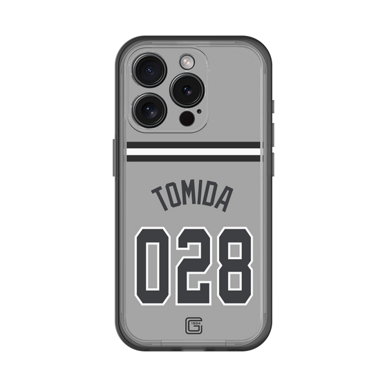 スリムプロテクションプレミアムケース［ 読売ジャイアンツ - #028 TOMIDA - ビジター ］