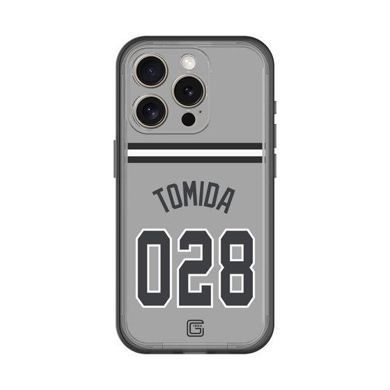 スリムプロテクションプレミアムケース［ 読売ジャイアンツ - #028 TOMIDA - ビジター ］