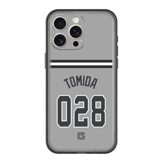 スリムプロテクションプレミアムケース［ 読売ジャイアンツ - #028 TOMIDA - ビジター ］