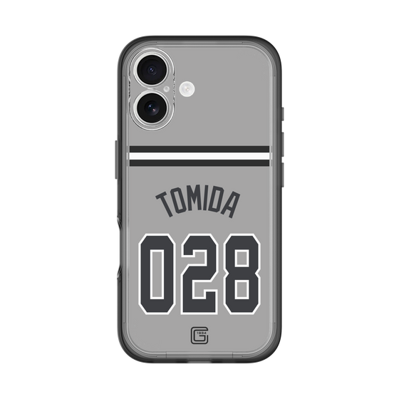 スリムプロテクションプレミアムケース［ 読売ジャイアンツ - #028 TOMIDA - ビジター ］