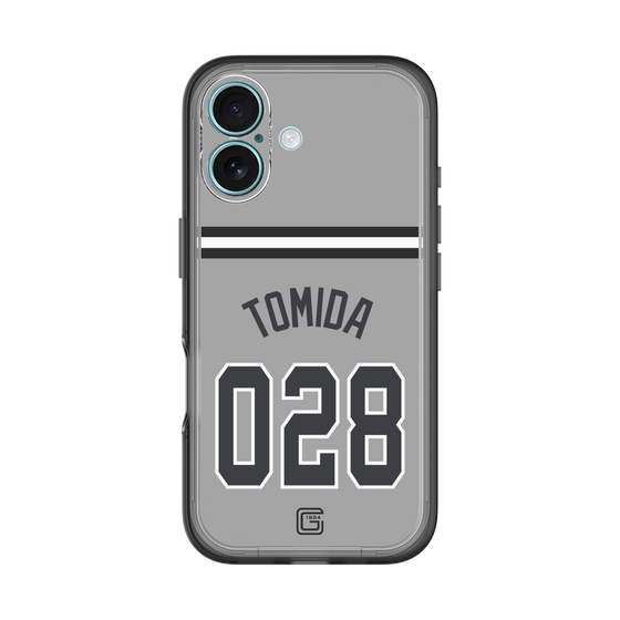 スリムプロテクションプレミアムケース［ 読売ジャイアンツ - #028 TOMIDA - ビジター ］