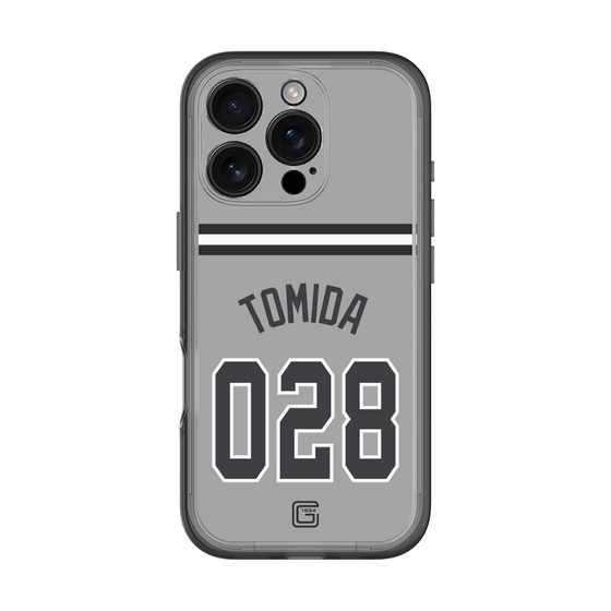 スリムプロテクションプレミアムケース［ 読売ジャイアンツ - #028 TOMIDA - ビジター ］