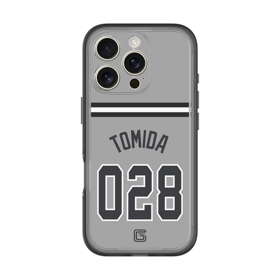 スリムプロテクションプレミアムケース［ 読売ジャイアンツ - #028 TOMIDA - ビジター ］