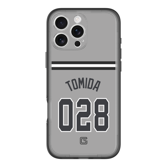 スリムプロテクションプレミアムケース［ 読売ジャイアンツ - #028 TOMIDA - ビジター ］