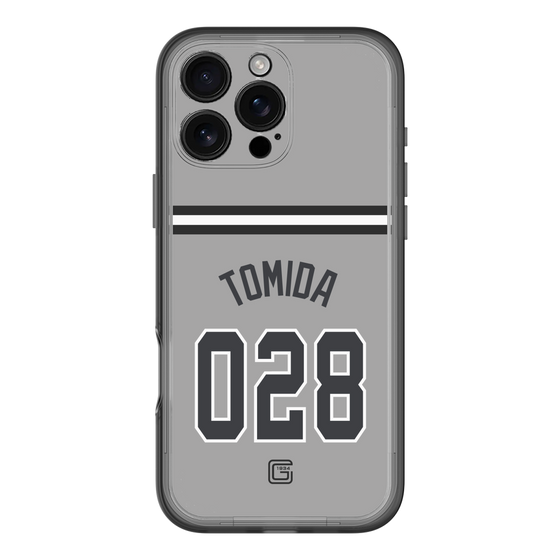 スリムプロテクションプレミアムケース［ 読売ジャイアンツ - #028 TOMIDA - ビジター ］