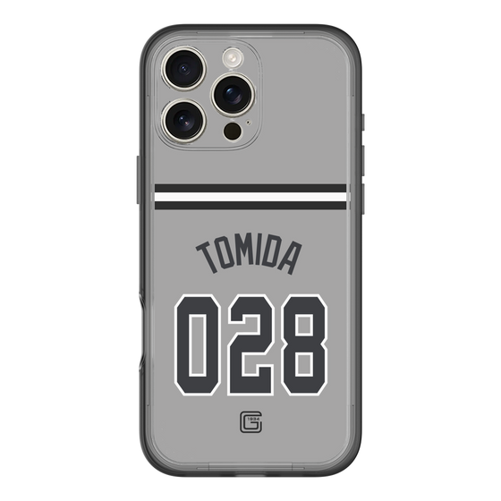 スリムプロテクションプレミアムケース［ 読売ジャイアンツ - #028 TOMIDA - ビジター ］