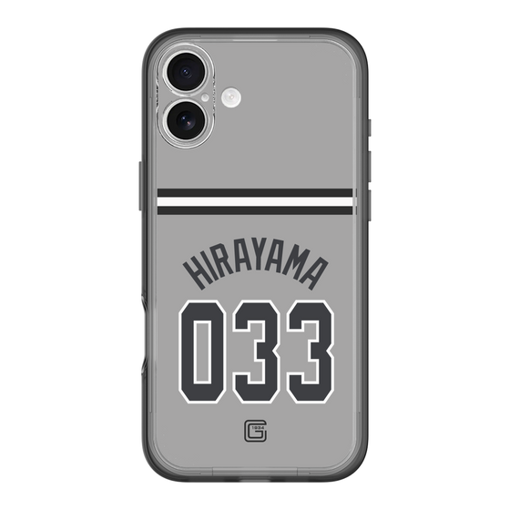 スリムプロテクションプレミアムケース［ 読売ジャイアンツ - #033 HIRAYAMA - ビジター ］