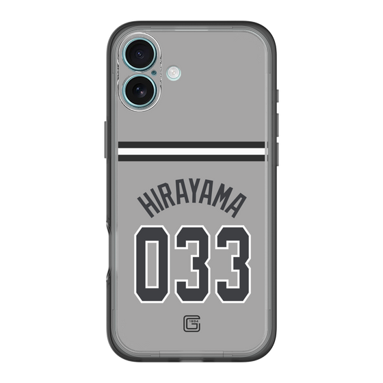 スリムプロテクションプレミアムケース［ 読売ジャイアンツ - #033 HIRAYAMA - ビジター ］