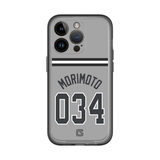 スリムプロテクションプレミアムケース［ 読売ジャイアンツ - #034 MORIMOTO - ビジター ］