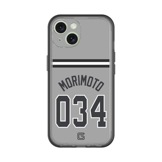 スリムプロテクションプレミアムケース［ 読売ジャイアンツ - #034 MORIMOTO - ビジター ］