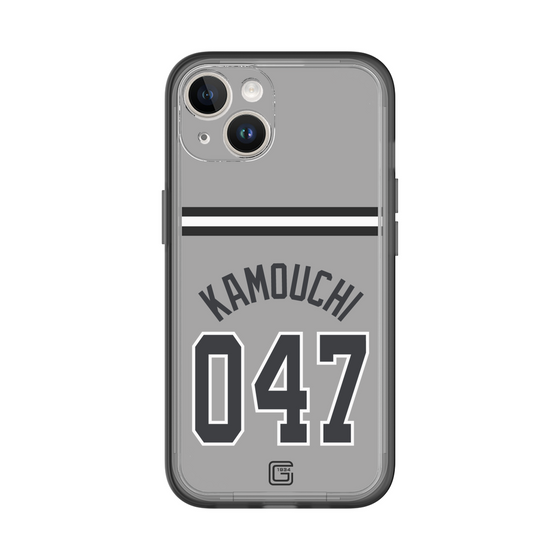 スリムプロテクションプレミアムケース［ 読売ジャイアンツ - #047 KAMOUCHI - ビジター ］