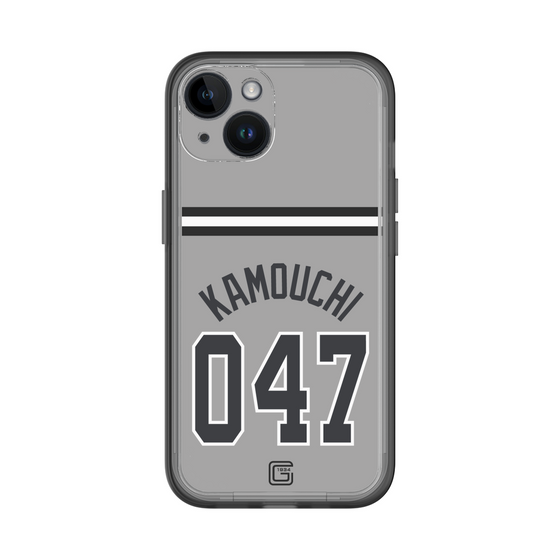 スリムプロテクションプレミアムケース［ 読売ジャイアンツ - #047 KAMOUCHI - ビジター ］