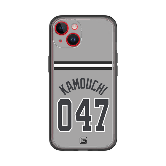 スリムプロテクションプレミアムケース［ 読売ジャイアンツ - #047 KAMOUCHI - ビジター ］