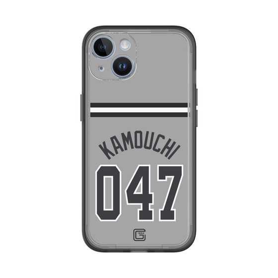 スリムプロテクションプレミアムケース［ 読売ジャイアンツ - #047 KAMOUCHI - ビジター ］
