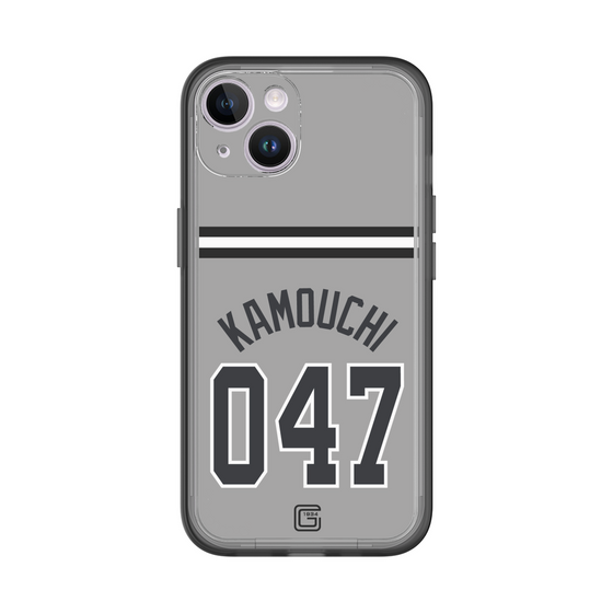 スリムプロテクションプレミアムケース［ 読売ジャイアンツ - #047 KAMOUCHI - ビジター ］