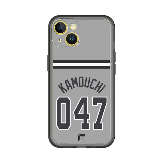 スリムプロテクションプレミアムケース［ 読売ジャイアンツ - #047 KAMOUCHI - ビジター ］