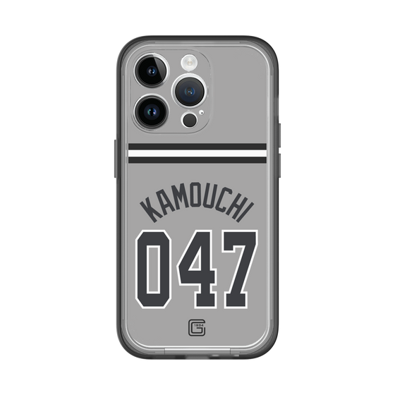 スリムプロテクションプレミアムケース［ 読売ジャイアンツ - #047 KAMOUCHI - ビジター ］