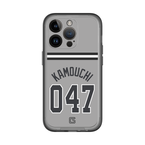 スリムプロテクションプレミアムケース［ 読売ジャイアンツ - #047 KAMOUCHI - ビジター ］