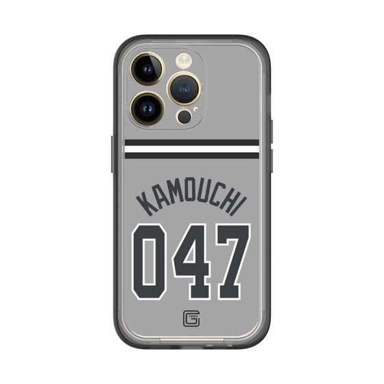 スリムプロテクションプレミアムケース［ 読売ジャイアンツ - #047 KAMOUCHI - ビジター ］