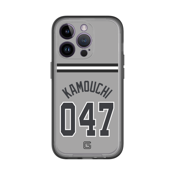 スリムプロテクションプレミアムケース［ 読売ジャイアンツ - #047 KAMOUCHI - ビジター ］