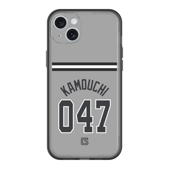 スリムプロテクションプレミアムケース［ 読売ジャイアンツ - #047 KAMOUCHI - ビジター ］