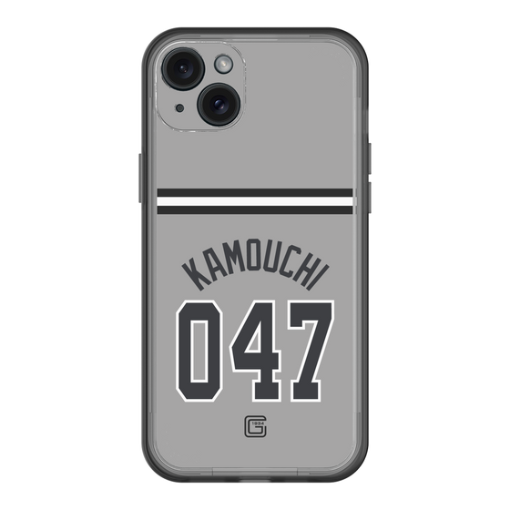 スリムプロテクションプレミアムケース［ 読売ジャイアンツ - #047 KAMOUCHI - ビジター ］