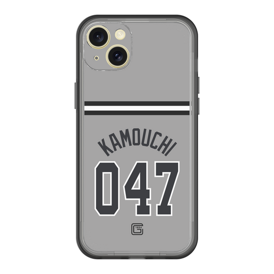 スリムプロテクションプレミアムケース［ 読売ジャイアンツ - #047 KAMOUCHI - ビジター ］