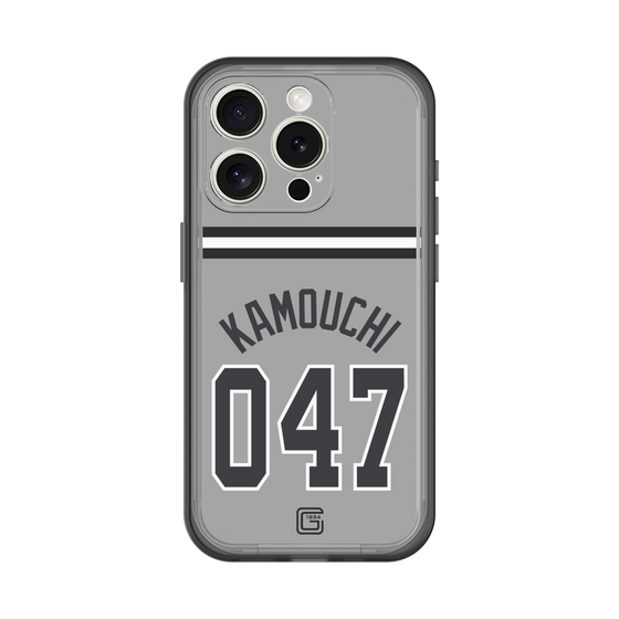 スリムプロテクションプレミアムケース［ 読売ジャイアンツ - #047 KAMOUCHI - ビジター ］