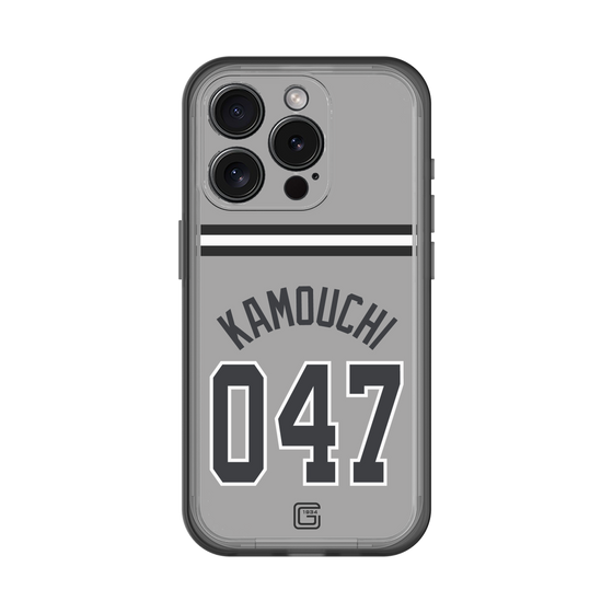 スリムプロテクションプレミアムケース［ 読売ジャイアンツ - #047 KAMOUCHI - ビジター ］