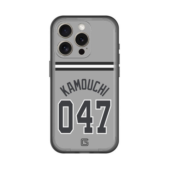 スリムプロテクションプレミアムケース［ 読売ジャイアンツ - #047 KAMOUCHI - ビジター ］